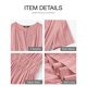 thumbnail image 4 of Vestido casual BTFBM para mujer, verano 2025, cuello en V y cintura elástica, 4 of 9