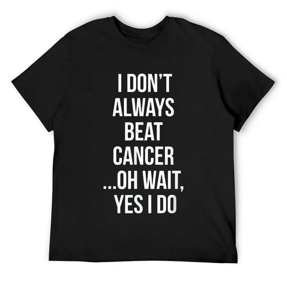 Mens I Always Beat Cancer Survivor Gifts T-Shirt Black