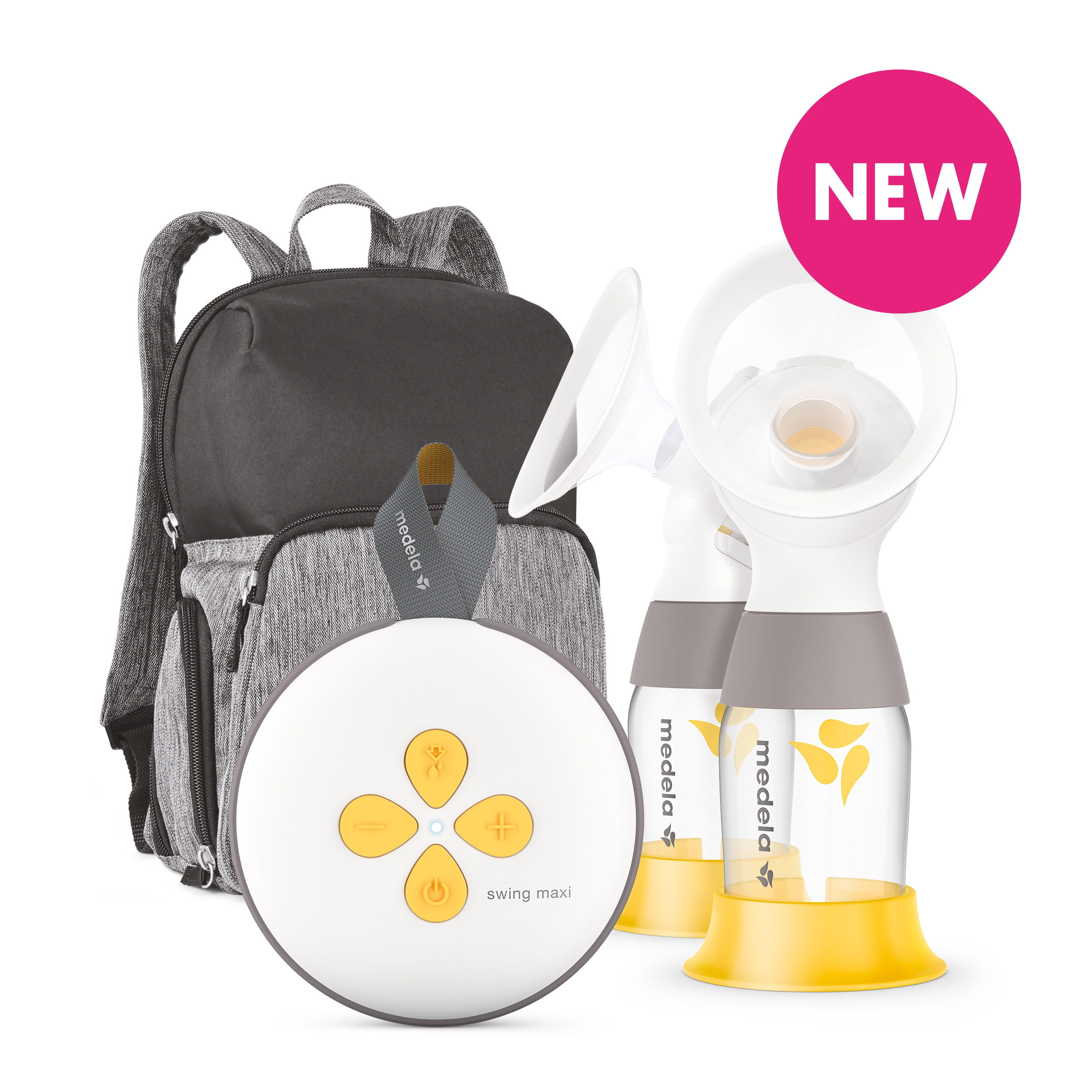 Medela NEW Swing Maxi Double Electric Breast Pump, Portable, USB Charger, Bluetooth