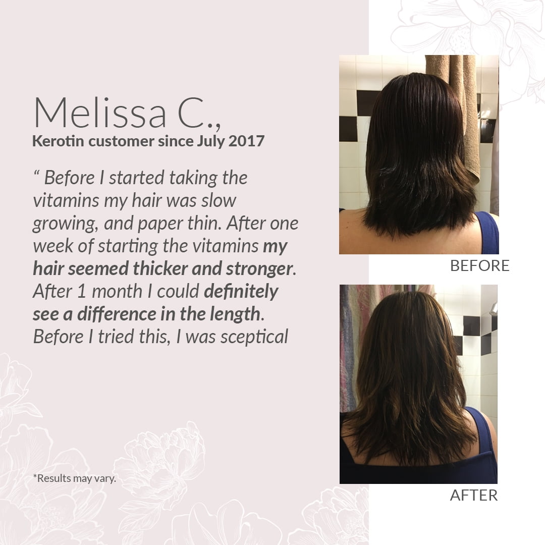 Kerotin Hair Growth Vitamins For Natural Longer Stronger
