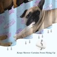 thumbnail image 6 of French Bulldogs Shower Curtain 36"x72" ,Bathroom Decorative Shower Curtains Set with 12 Hooks,Modern Waterproof Washable Shower Curtain, 6 of 6