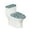 Blue Easter Egg Pattern, variant on HELLHERO Valentine's Day Elastic Bottom Stretch Adjustable Elastic Fabric Toilet Seat Cover Bathroom Easy Care Stretchy Fabric U-Shaped 2 Pack
