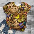 thumbnail image 2 of Gibobby Blusas Termicas Dama Tops de mujerBonito jersey con estampado de mariposasCamisa inferior informal de fiesta（Amarillo， XL), 2 of 4