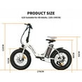 thumbnail image 6 of Aostirmotor Folding Electric Bike 20 inch Fat Tire Electric Bicycle with 500W Motor 36V 13AH Removable Lithium Battery,ebikes for Adults UL2849, 6 of 11