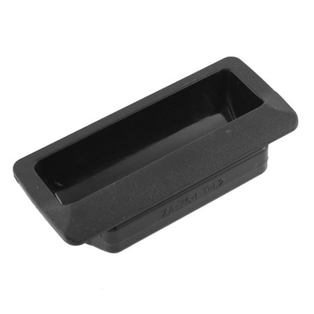 Black Plastic Cabinet Drawer Door Finger Insert Flush Recessed Pull Black Plastic Cabinet Drawer Door Finger Insert Flush Recessed Pull Handle