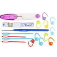thumbnail image 2 of NestledNature Circular Needle,Color Tube ,18Pcs Circular Needle DoublePointed Bamboo Color Tube Needlework Tool With Accessories Pack, 2 of 8