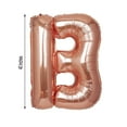 thumbnail image 3 of Efavormart 40" Metallic Blush/Rose Gold Mylar Foil Helium/Air Letter Balloons - B, 3 of 6