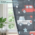 thumbnail image 4 of Yayeee Window Curtains Set of 2 for Living Room Light Filtering 63"x52", Car Star Pattern, 4 of 7