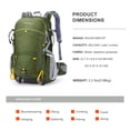 thumbnail image 2 of Mochila de Senderismo MOUNTAINTOP 25L/40L Ligera y Repelente al Agua, 2 of 8
