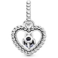 thumbnail image 2 of Charm Pandora Colgante Corazón De Abalorio Azul Mar 798854C12 | Joyería De Lujo Para Mujer | Ideal Para Regalo Elegante | Compatible Con Charms Pandora, 2 of 5