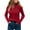 Red, variant on Honeeladyy Women Casual Fashion Pullover Long Sleeve Round-Neck Sweater