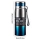 thumbnail image 3 of Insulated cup, 800mL stainless steel, portable rope, vehicle mounted, large capacity, outdoor use, durable metal, foldable design, for camping, for road trips, for travel, lightweight, heat, 3 of 9