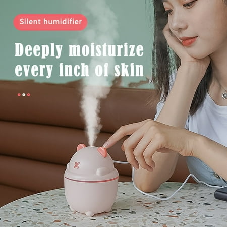 

YuanRX Nano Humidifier Silent Household Colorful Spray Lasting Car Bear Cute Light Humidifier Home Essentials Humidifiers for Bedroom (Clearance)