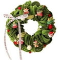 thumbnail image 1 of Christmas Decoration Garland Scene Layout Christmas Tree Decorations Rattan Ring Pendant Door Hanging Twist Stick, 1 of 4