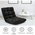 thumbnail image 4 of GOFLAME 14-Position Folding Floor Sofa, Adjustable Gaming Lazy Sofa Cushioned Chair, Folding Sleep Bed for Living Room, Bedroom (Black), 4 of 18