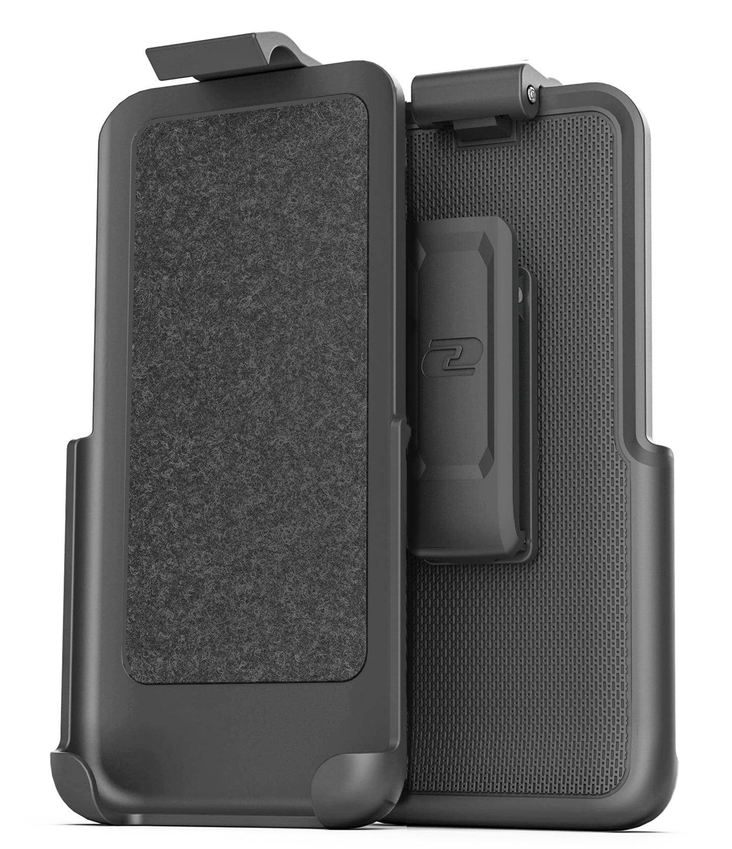 Encased Thin Armor Designed for iPhone 15 Belt Clip Case, Slim Fit Phone Case with Holster (Black)