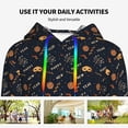 thumbnail image 4 of Lsque New Year Pattern Casual Women's Hoodie,Hooded Sweatshirt with Kangaroo Pocket,Pullover Hoodie with Eye-catching Drawstrings-XX-Large, 4 of 7