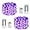 Purple, variant on 2 Pack 50 LED Christmas Fairy Lights, 16.5ft Battery Powered String Lights with Remote, 8 Modes Twinkle Lights for Bedroom Centerpiece Gift Outdoor Xmas Tree Decor, Warm White