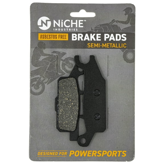 Niche Rear Right Brake Pad Set for Yamaha Grizzly 700 Semi-Metallic ATV 519-KPA2263D