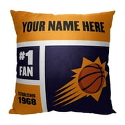 The Northwest 1NBA-69501-0021-RET 18 x 18 in. NBA Phoenix Suns Colorblock Personalized Throw Pillow