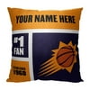 Phoenix Suns NBA "Color Block" Personalized 18" x 18" Pillow
