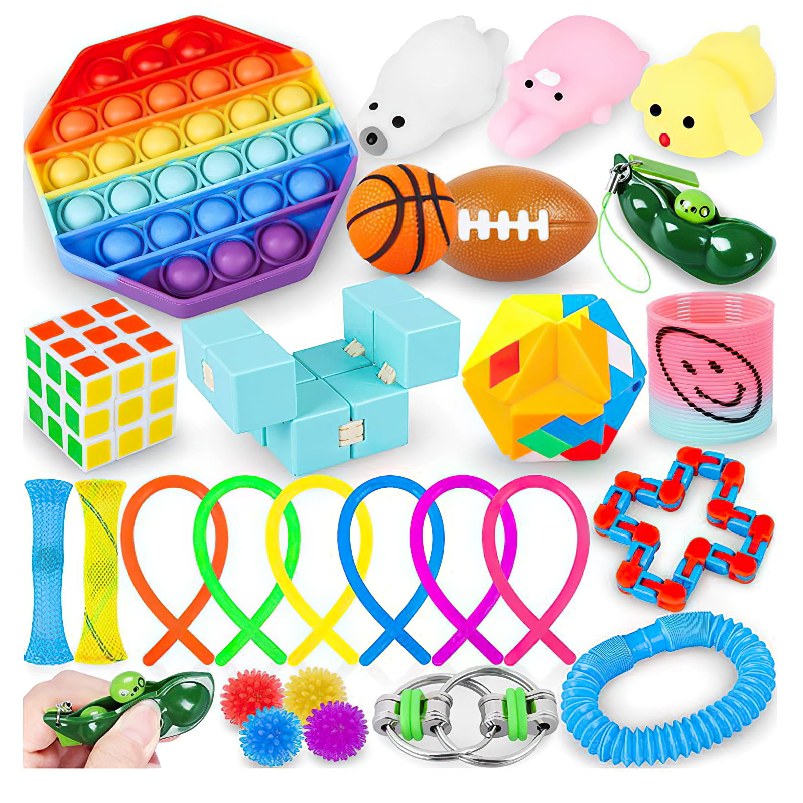 29PACK Fidget Sensory Toy Set Stress Relief Toys Anxiety Relief kids fun Game UK 
