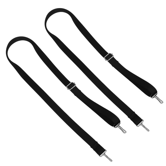 Amosfun 2-Pack Retractable Boat Tie Down Straps with Nylon Webbing and Heavy-Duty Hooks for Secure Cargo Transport