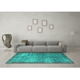 thumbnail image 3 of Ahgly Company Indoor Rectangle Persian Turquoise Blue Bohemian Area Rugs, 3' x 5', 3 of 4