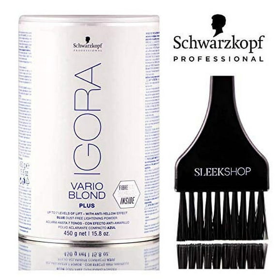 Schwarzkopf Igora VARIO BLOND PLUS, BLUE Dust-Free Lightening Powder, 7 Levels - 15.8 oz