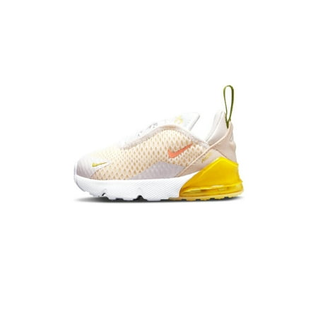 Nike Unisex Toddler Boy’s Air Max 270 Shoes, White/Crimson Bliss, Size 2
