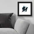 thumbnail image 3 of Gallery Pops MLB Miami Marlins - Secondary Club Logo Wall Art, Black Framed Version, 12" x 12", 3 of 5