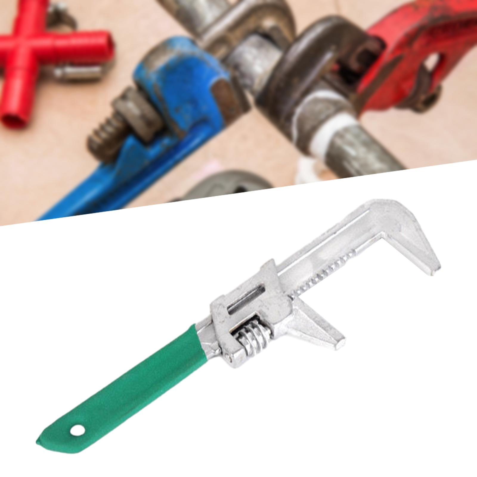 figatia F Type Adjustable Wrench, Adjustable Spanner, Universal Pipe Pliers, Wide Opening Spanner Right Angle Spanner for DIY Project 75mmx280mm