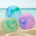 thumbnail image 4 of Yucurem 3Pcs Beach Balls with Marbleize, Inflatable Printed Balls for Swimming Pool, Outdoor Bouncing Balls for Sports, 4 of 10