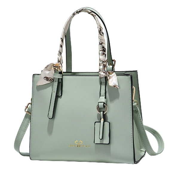 Fashion scarves handbags artificial leather ladies shoulder Messenger bag simple small bag. - green