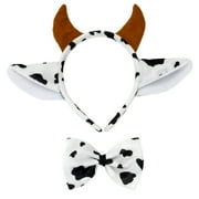 Seasons Trading Cow Ears Headband and Bow Tie Costume Accessory