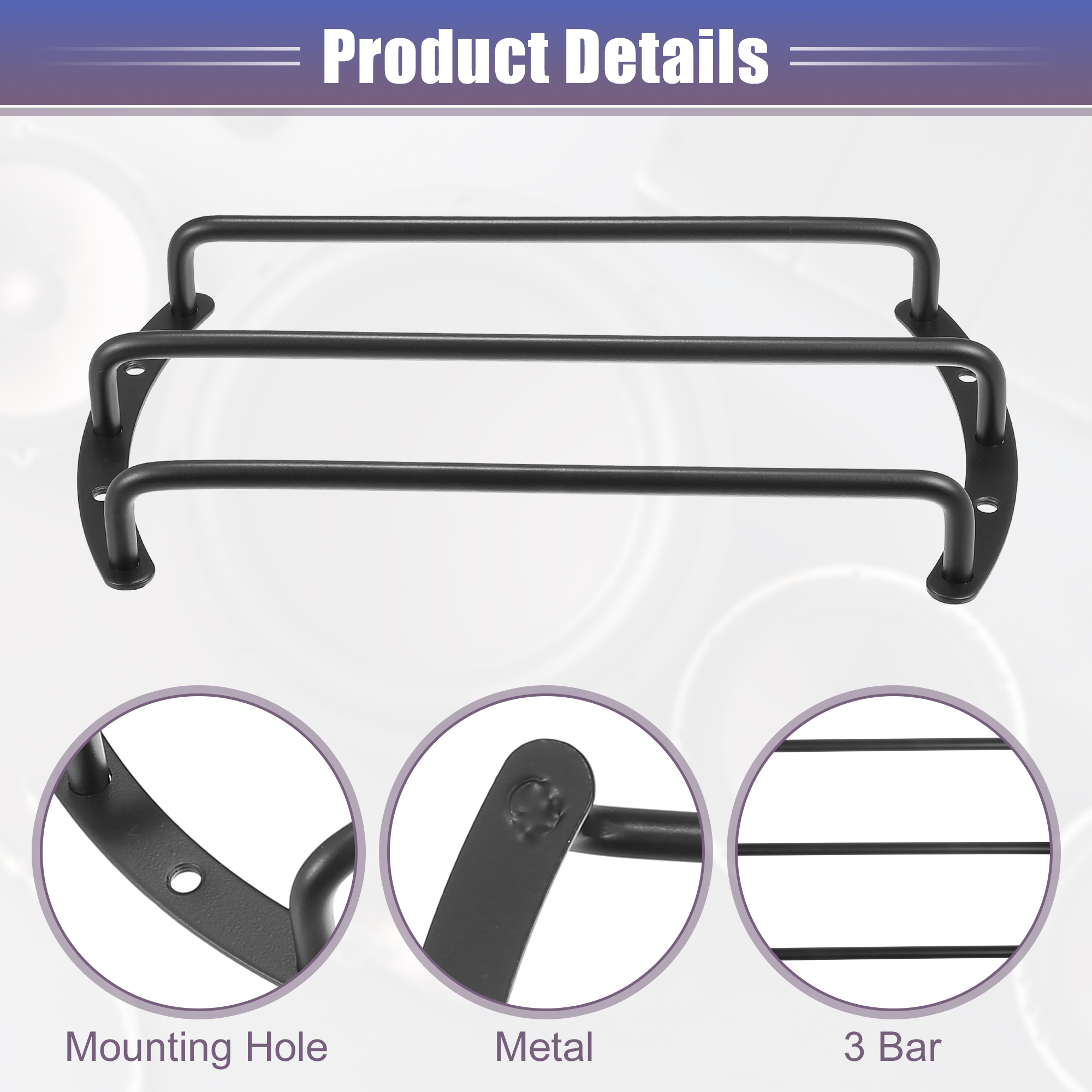 Unique Bargains Universal Black Iron Speaker Grill Bar Audio Speaker Subwoofer Cover 8"