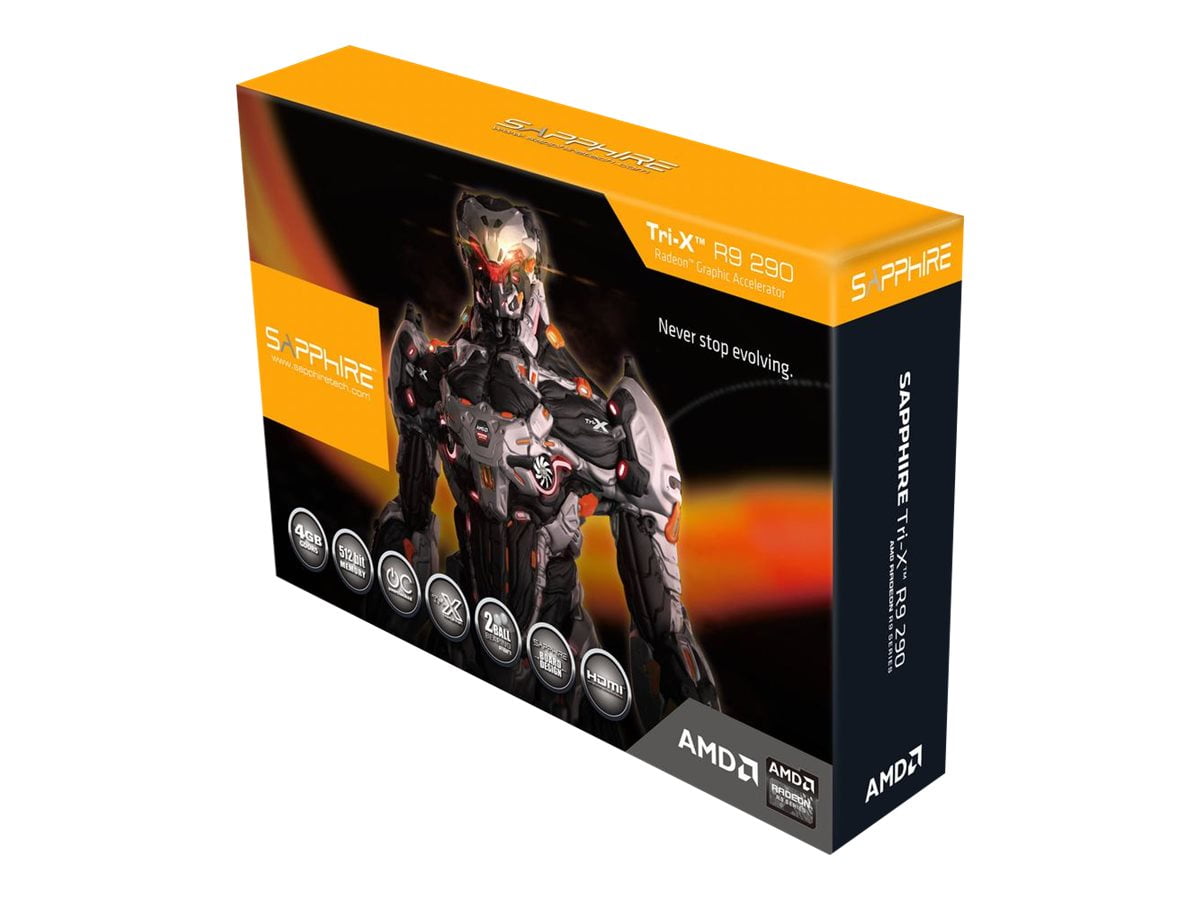 Sapphire Amd Radeon R9 290x Graphic Card 4 Gb Gddr5 Walmart Com