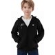 thumbnail image 4 of Sudadera con capucha térmica de invierno para niños y niñas, con control de temperatura y cremallera, 4 of 9