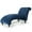 Blue, variant on Tcbosik Indoor Chaise Lounge, Upholstered Couch Chair with Wood Frame and Tufted Button Back for Living Room Bedroom, 220 lbs Capacity, Blue