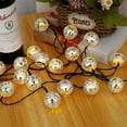 thumbnail image 2 of 20LED Solar Mirror Ball Lights Outdoor Solar Lawn Mirror Ball String Lights IP65 Waterproof Solar Light with 8 Modes Auto On/Off Colorful Mirror Ball Light for Garden Patio Yard Decor, 2 of 11