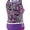 Purple Geo, variant on Speedo Girl's Sporty Splice Tankini 2 Piece Swimsuit 5, Purple