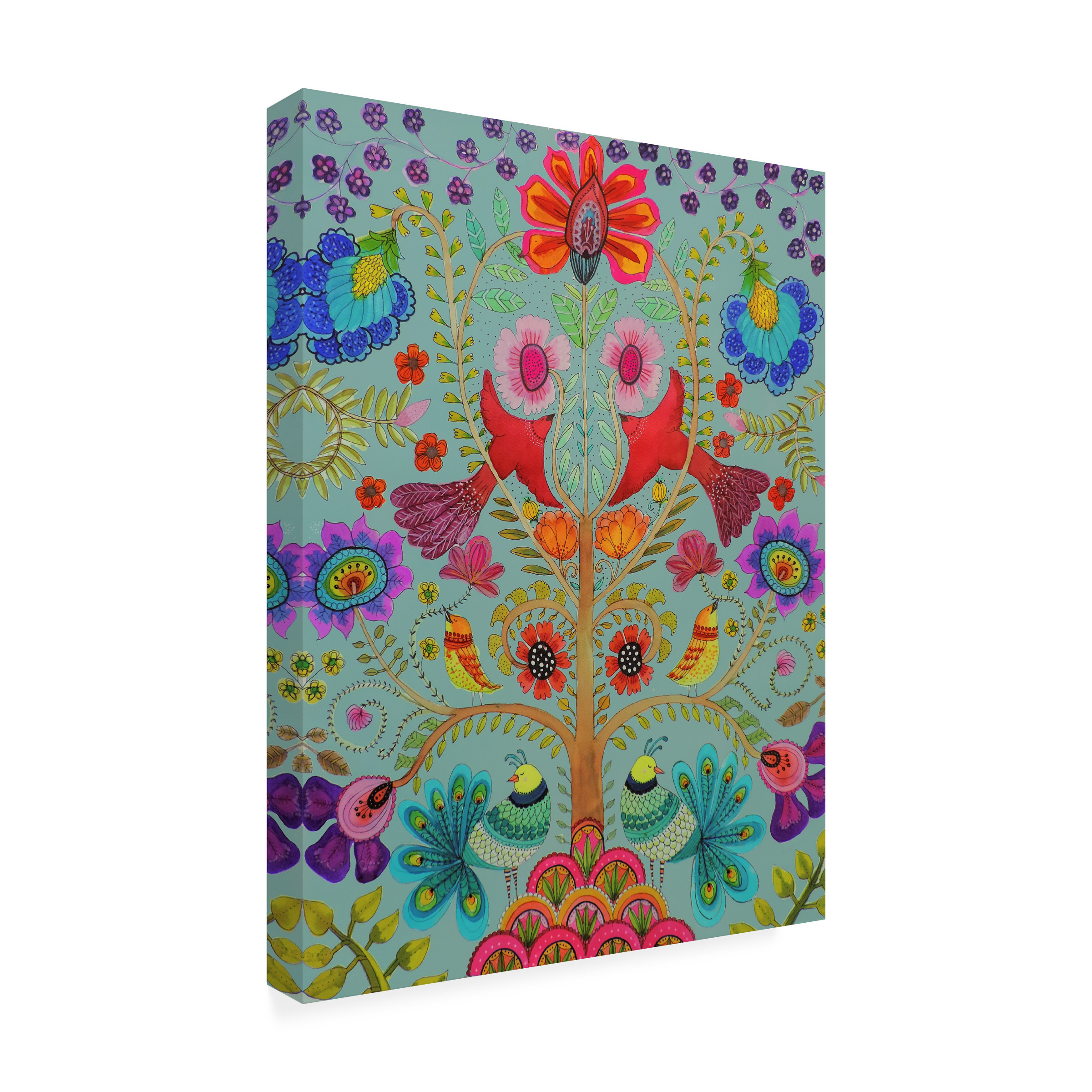 Sylvie Demers 'Kalamkari Couleur' Canvas Art