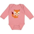 thumbnail image 3 of Inktastic Fox Girl Cute Woodland Animal Girls Long Sleeve Baby Bodysuit, 3 of 5