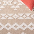 thumbnail image 3 of SAFAVIEH Global Caitriona Diamond Indoor/Outdoor Area Rug, Beige/Ivory, 9' x 12', 3 of 6