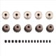 thumbnail image 2 of 10 UNIDS Piñón 32P 5mm 13T 15T de Acero para TRX4 /D90 D110 Axial Scx10 90046, 2 of 5