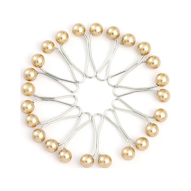 Joyería elegante simple en forma de U colorido perla aleación pin anti-exposición hebilla
