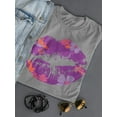 thumbnail image 3 of Lipstick Kiss Women Shaped T-Shirt, Female Large, 3 of 4
