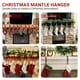 thumbnail image 4 of Fireplace Stocking Hanger Adjustable Brick Clip for Mantel Garland Holiday Decorations Heavy Duty No Drill Hook with Double Prongs for Christmas Party Home Festive Accessories, 4 of 6