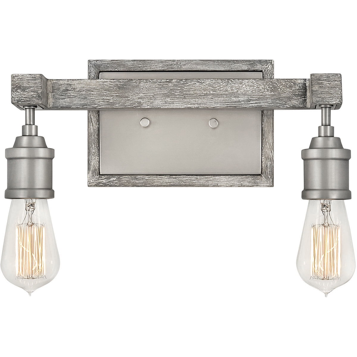 Bathroom Vanity 2 Light Fixtures With Pewter Finish Steel Material