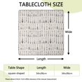thumbnail image 2 of Black Arrow Pattern Square Fitted Tablecloth with Elastic Edge,Square Table Cover,Washable Elastic Table Cover for Home Kitchen Party Decor 34"x34", 2 of 6